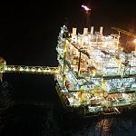 offshore construction night time