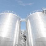 Two duplex stainless steel storage tanks for Bakelite