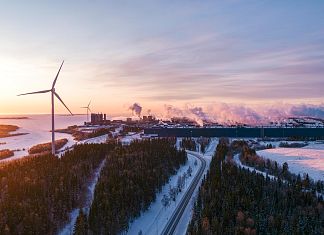 Outokumpu’s mill in Tornio, Finland, where Circle Green sustainable stainless steel is produced.