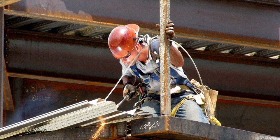 welder at his work