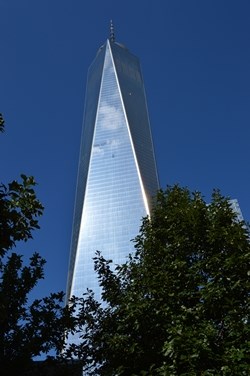 At 541 meters, One World Trade Center is the tallest building in the western hemisphere. Type 316L supports the  podium’s glass fins, accents the glass tower’s façade corners and forms the 6-ton spire.