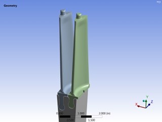 3D CAD model of the blade
