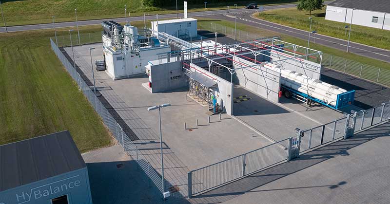 Air Liquide’s pilot site for the production of carbon-free hydrogen in Denmark.