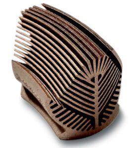 Custom Heat Sink manufactured with Certified CuCr2.4 on 3D Systems’ DMP Flex 350