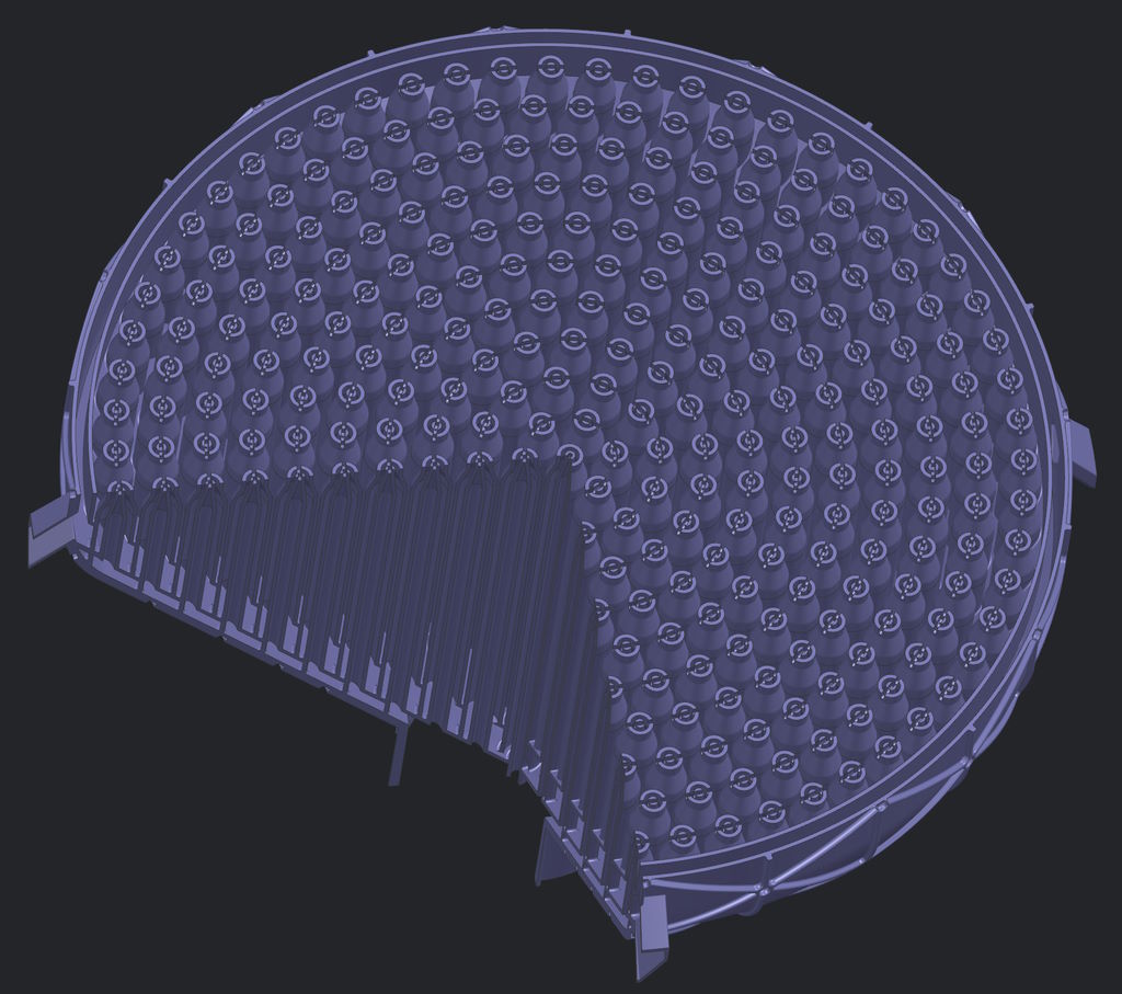 CAD files of the reimagined hydrogen micromixer. Image courtesy of GE Additive.