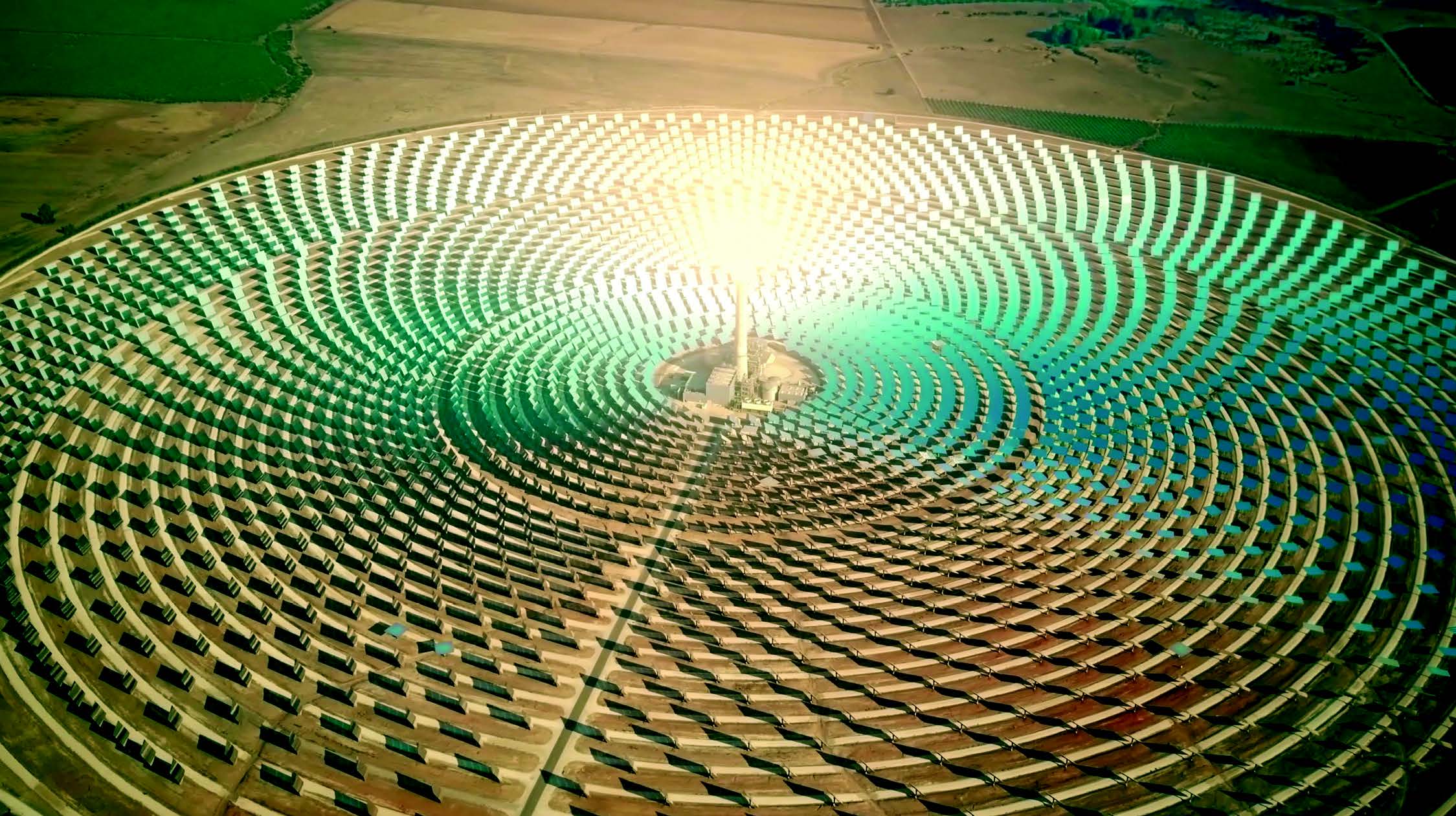 Gemasolar concentrated solar power plant in Fuentes de Andalucía, Spain, utilises a molten salt heat storage system.