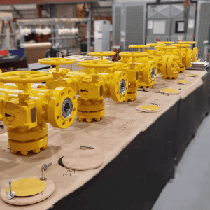 Oliver Twinsafe supplies Double Block and Bleed pipeline valves for use on monoethylene glycol (MEG) injection pump systems. They are in in A182 F55 super-duplex grade (25% Cr, but with added tungsten) that have been dynamically tested to meet the requirements of API 6A PSL level 3.