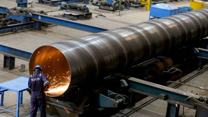 East Pipes setup SAR 48M production line for HSAW pipes East Pipes setup SAR 48M production line for HSAW pipes