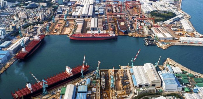 Hyundai Mipo Dockyard initiates steel cutting