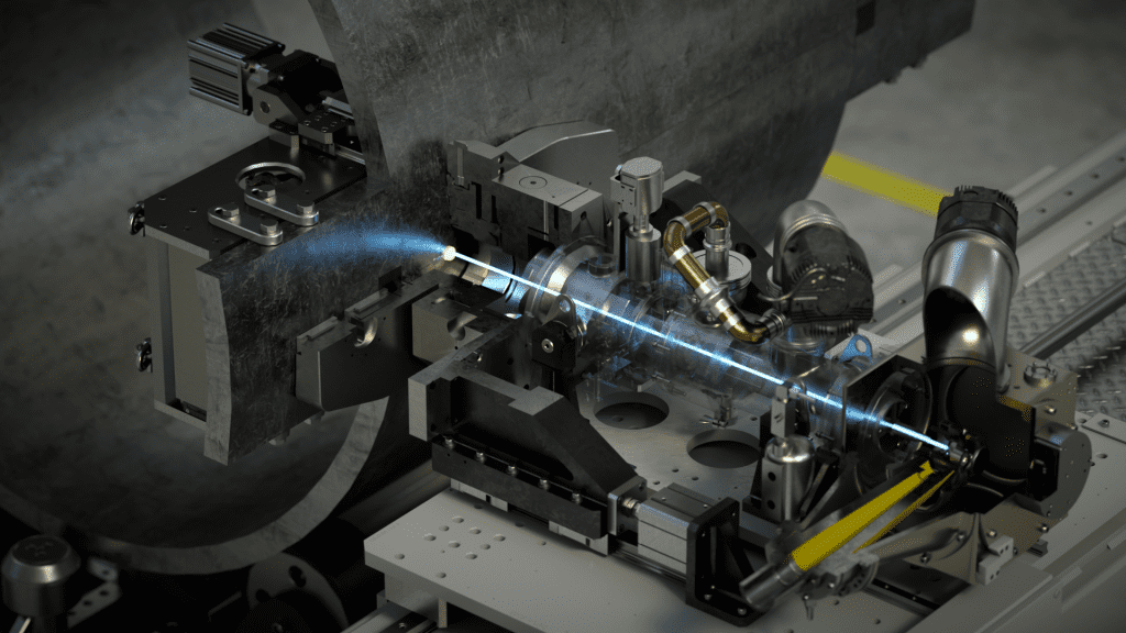 Eelctron beam welding technology does not require filler material and enables unparalleled levels of accuracy and efficiency. Photo by Cambridge Vacuum Engineering