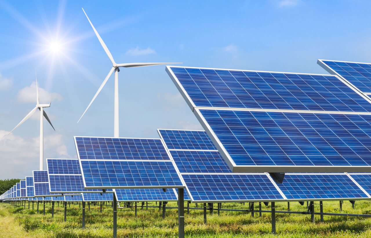 solar and wind power