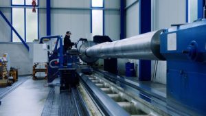 The Torni Tacchi HD3-120H CNC lathe enables machining of components up to 26 meters in length and 1,540 mm in diameter.