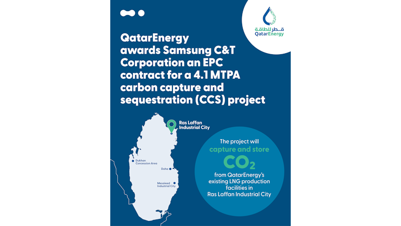 QatarEnergy awards EPC contract for a CCS project QatarEnergy awards EPC contract for a CCS project