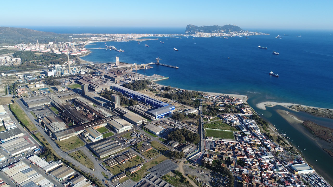 General view of the Acerinox factory in Campo de Gibraltar